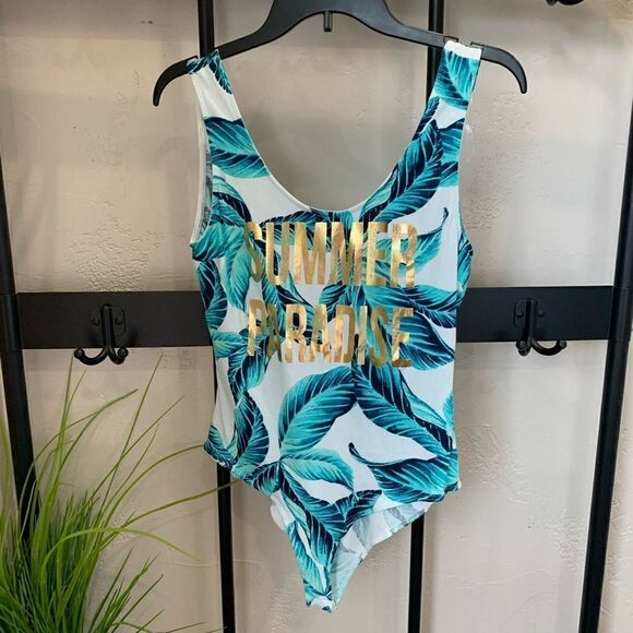 Charlotte Russe summer paradise bodysuit size medium - Picture 1 of 12